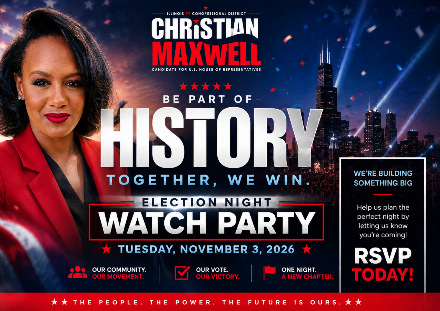 Election Night Watch Party — Christian Maxwell for Congress