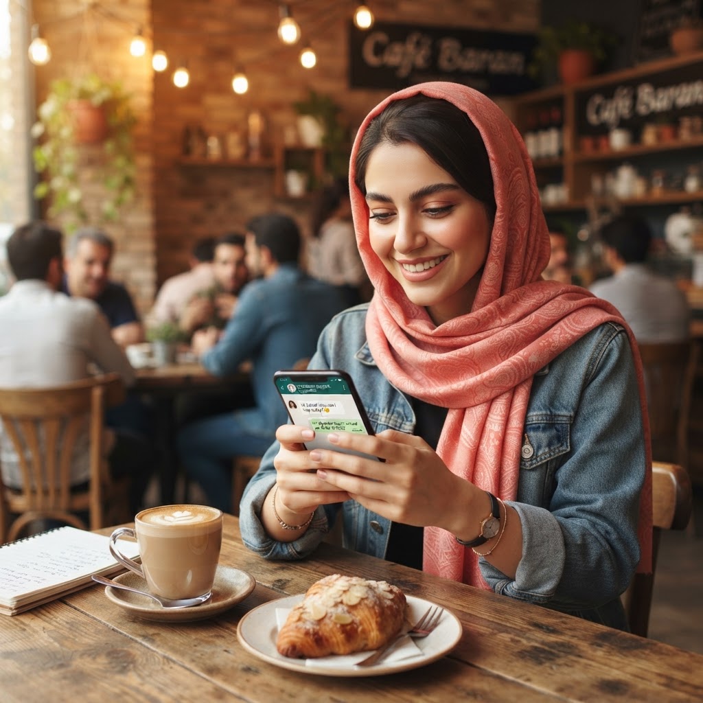 چت‌بات هوش مصنوعی پاسخگوی مشتری کافه