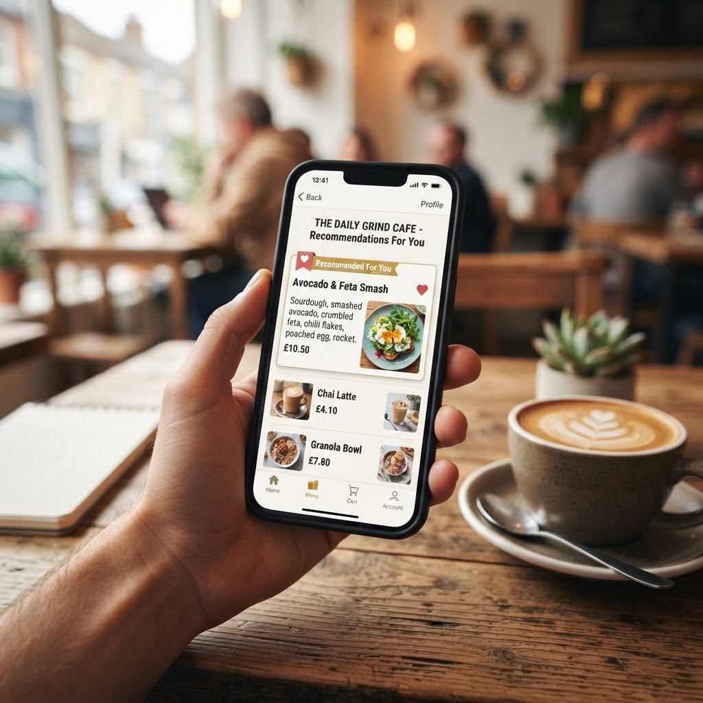پیشنهاد هوشمند آیتم منو به مشتری با AI