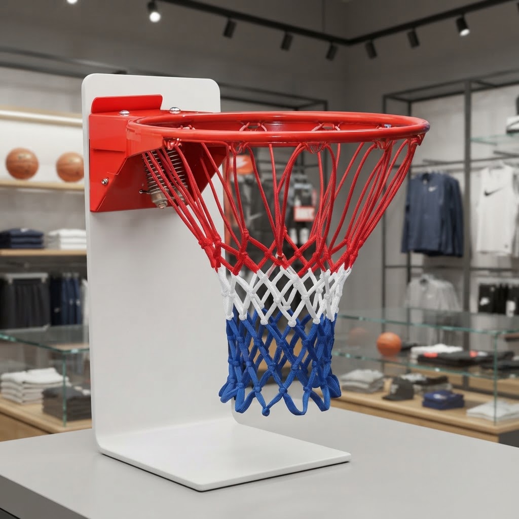 Aro de Basquete com Mola + Rede Oficial Americana (Unidade) — JV Commerce — foto 2