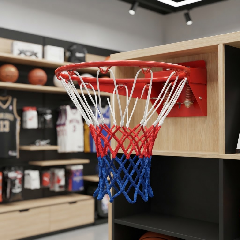 Aro de Basquete com Mola + Rede Oficial Americana (Unidade) — JV Commerce — foto 10