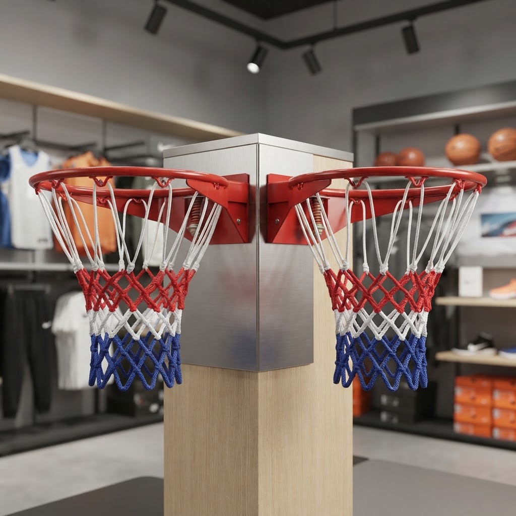 Aro de Basquete com Mola + Rede Oficial Americana (PAR) — JV Commerce — foto 5