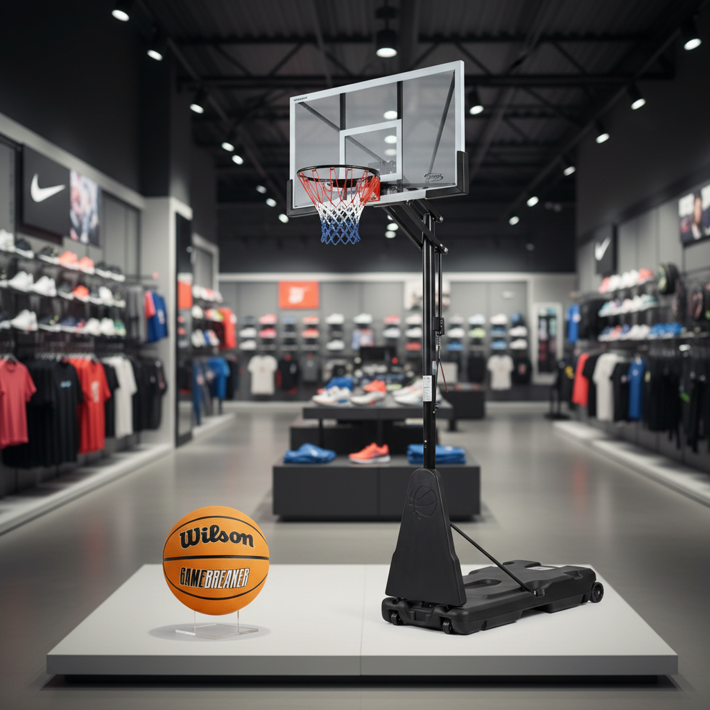 Kit Premium Basquete — Bola Wilson + Tabela Móvel MVP — Wilson — foto 6