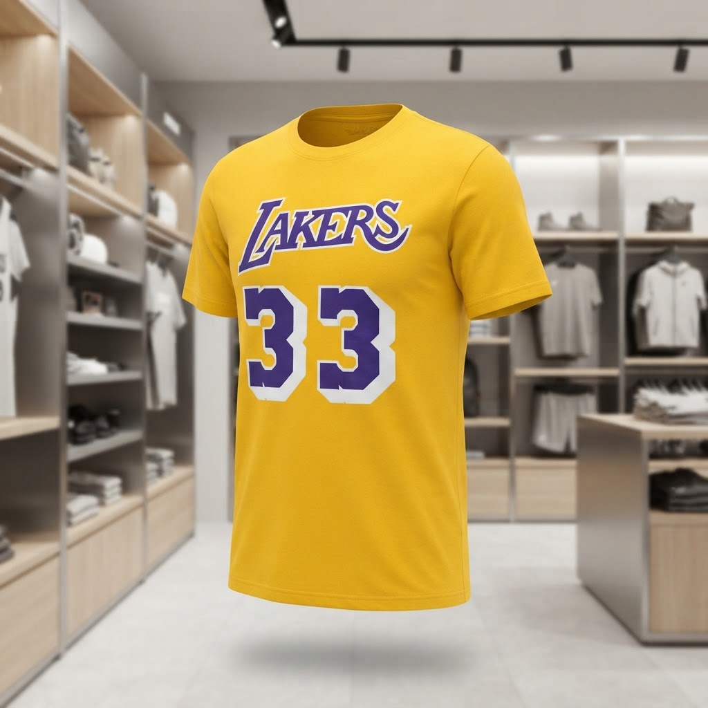 Camiseta Mitchell & Ness NBA Los Angeles Lakers 33 Kareem Abdul-Jabbar — Mitchell & Ness — foto 2