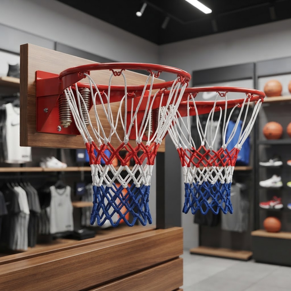 Aro de Basquete com Mola + Rede Oficial Americana (PAR) — JV Commerce — foto 4