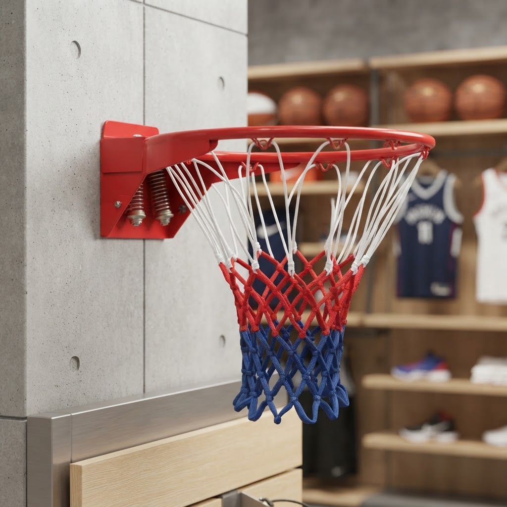 Aro de Basquete com Mola + Rede Oficial Americana (Unidade) — JV Commerce — foto 7