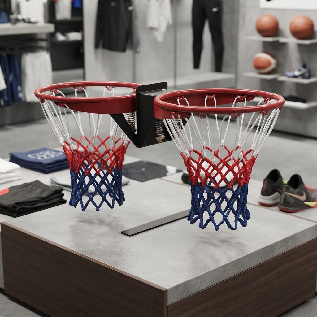 Aro de Basquete com Mola + Rede Oficial Americana (PAR) — JV Commerce — foto 9