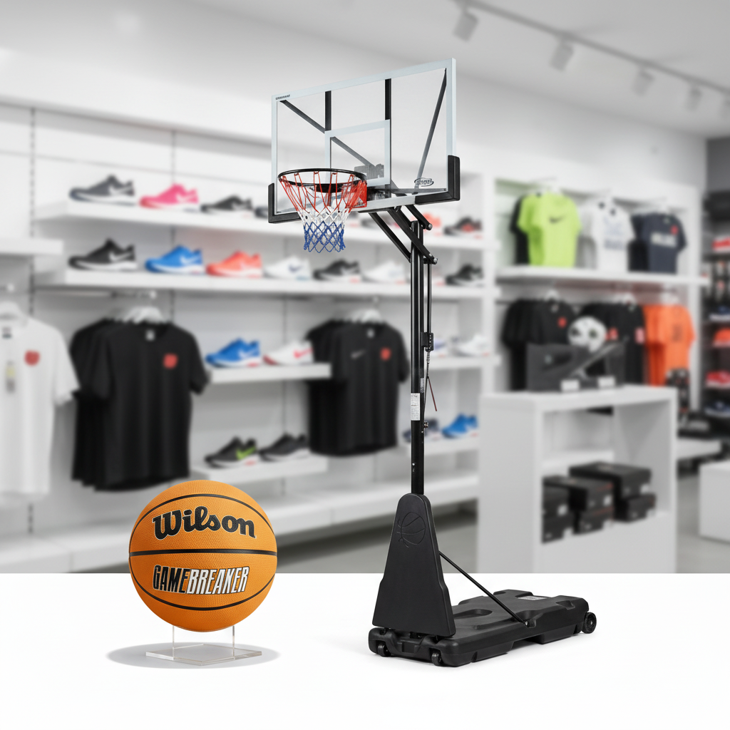 Kit Premium Basquete — Bola Wilson + Tabela Móvel MVP — Wilson — foto 5