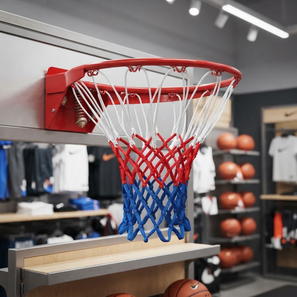 Aro de Basquete com Mola + Rede Oficial Americana (PAR) — JV Commerce — foto 3