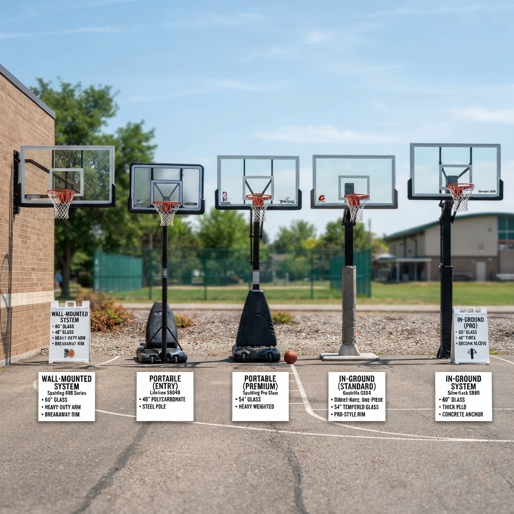 Guia de Escolha: Tipos de Tabela de Basquete — guias no blog de basquete JV Commerce