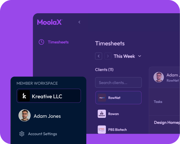 Team member workspace