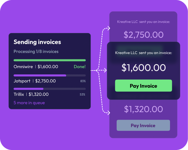 Bulk invoice sending