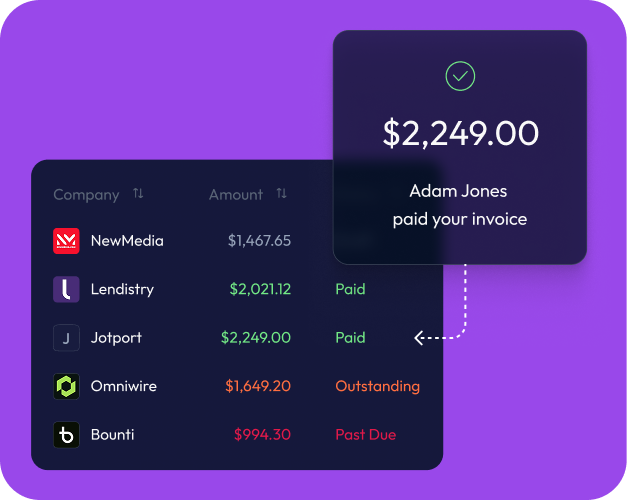 Automatic payment tracking