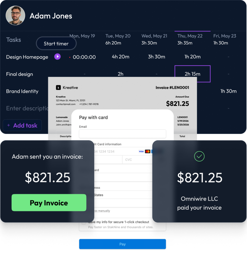 MoolaX freelancer dashboard