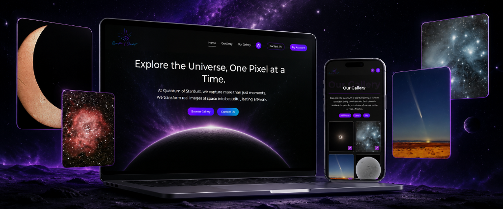 Quantum of Stardust Brand Identity & E-Commerce Website
