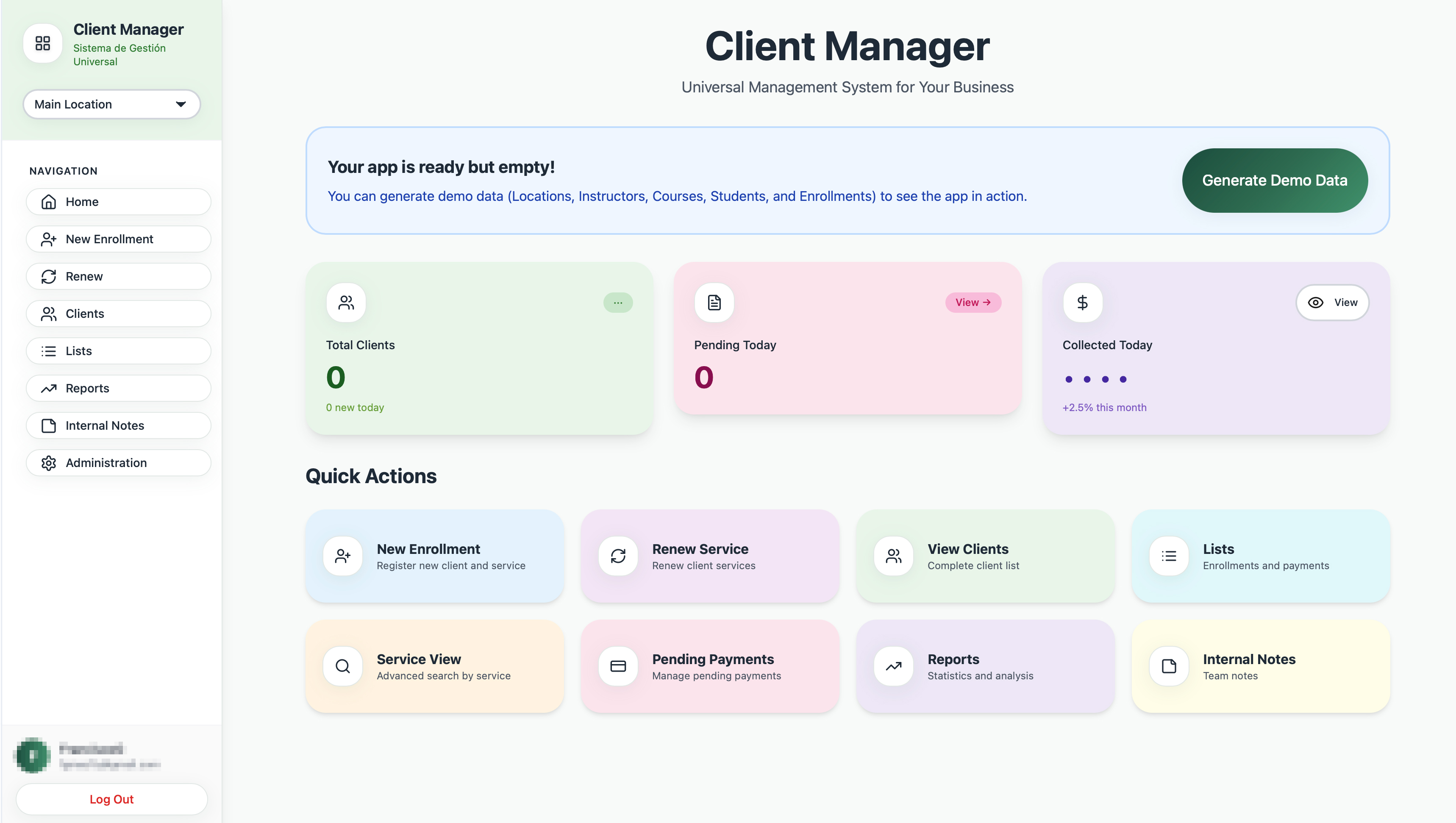 StudioHub template preview