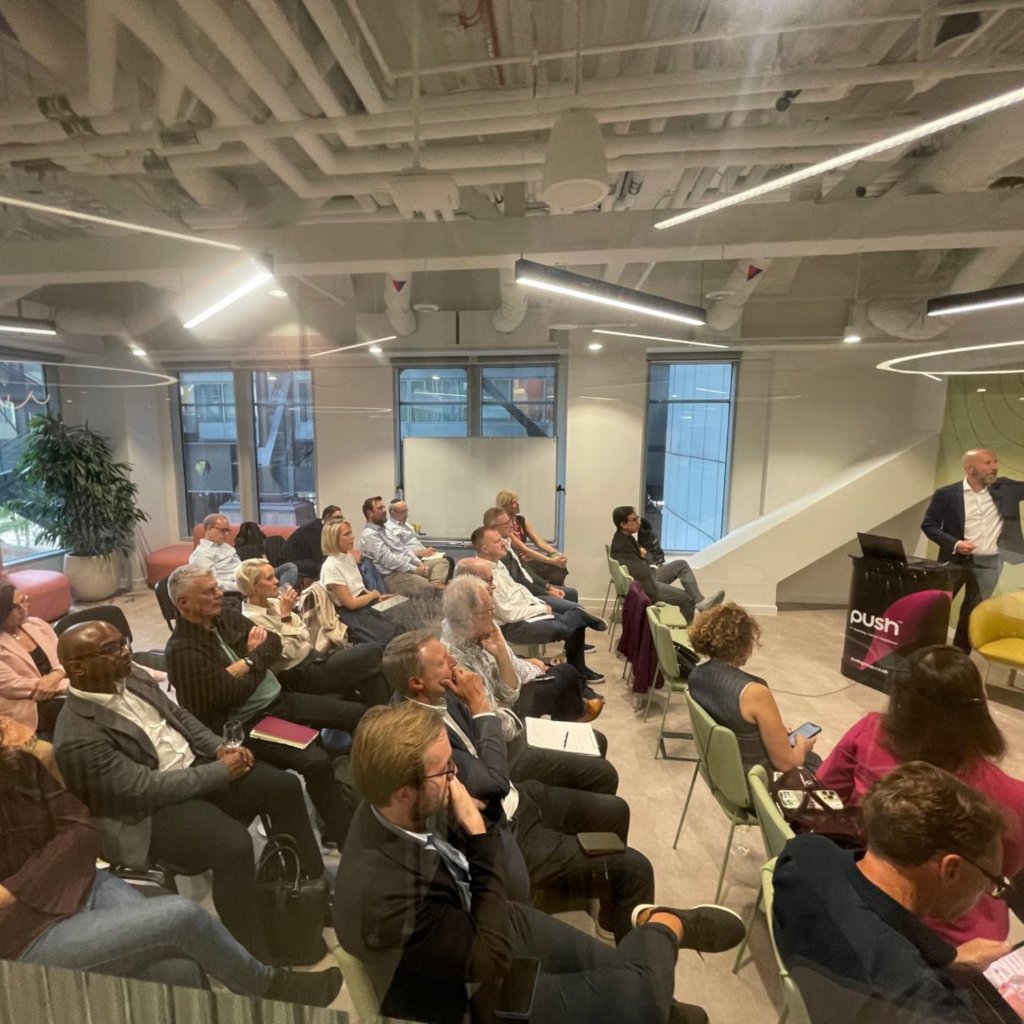 AI Game Changers Club London executive exchange with leaders discussing AI, transformation and strategic business opportunities