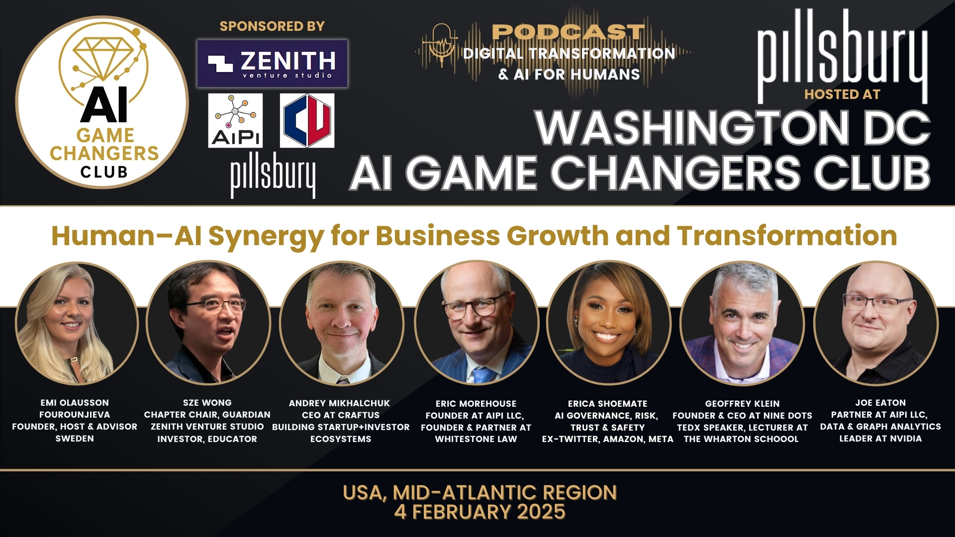 AI Game Changers Club Washington DC event