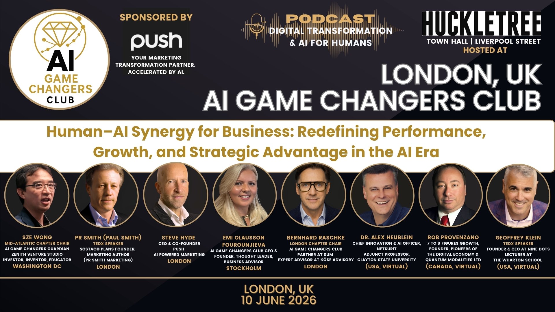 AI Game Changers Club London event