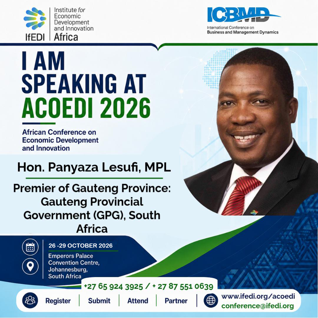 Hon. Panyaza Lesufi, MPL, Premier of Gauteng Province of Gauteng Provincial Government (GPG).