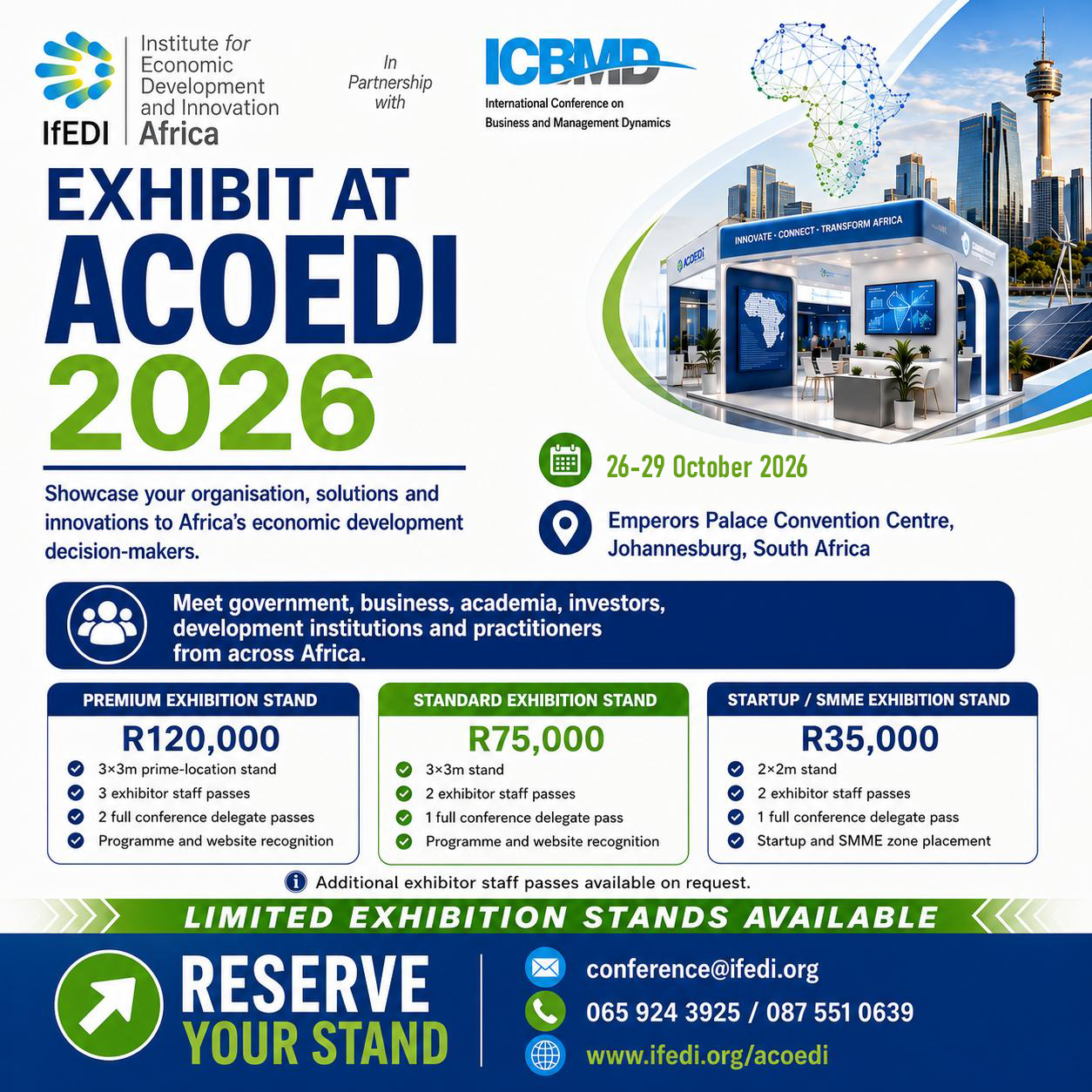 Exhibit at ACOEDI 2026 promotional poster