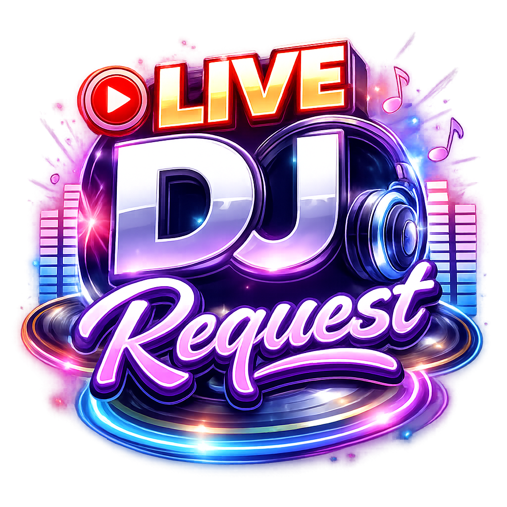 Live DJ Request service allowing guests to request songs via smartphone