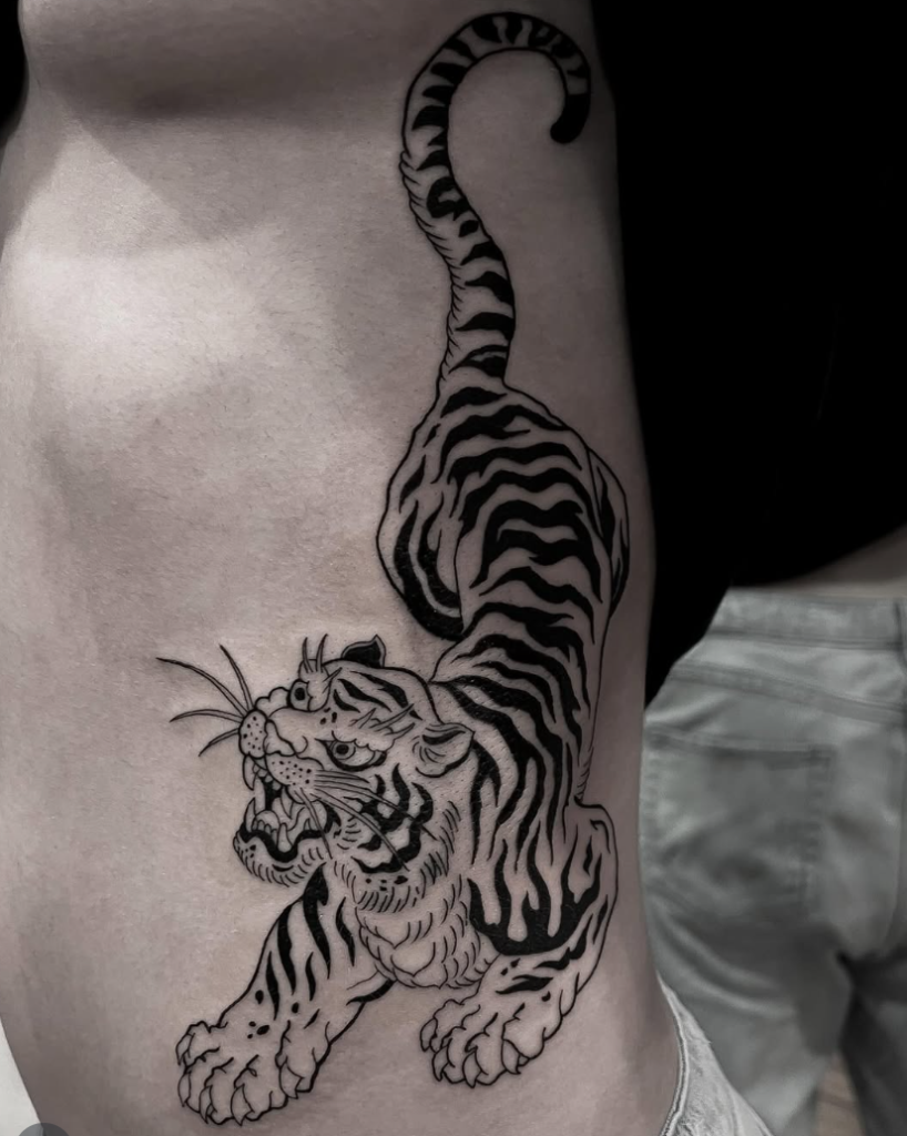 fine line tattoo by Bruno Townse at The Sunroom LA, Santa Monica CA
