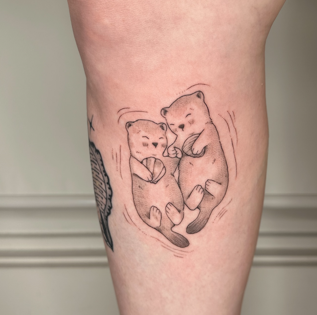 fine line tattoo by pokingyou.softly at The Sunroom LA, Santa Monica CA