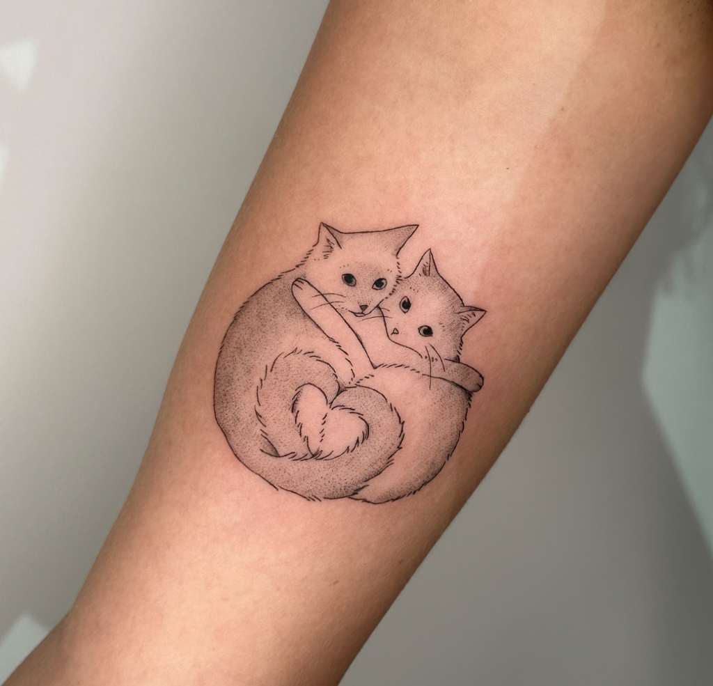 fine line tattoo by pokingyou.softly at The Sunroom LA, Santa Monica CA