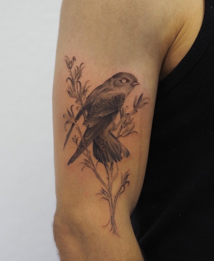 fine line tattoo by Hernan at The Sunroom LA, Santa Monica CA