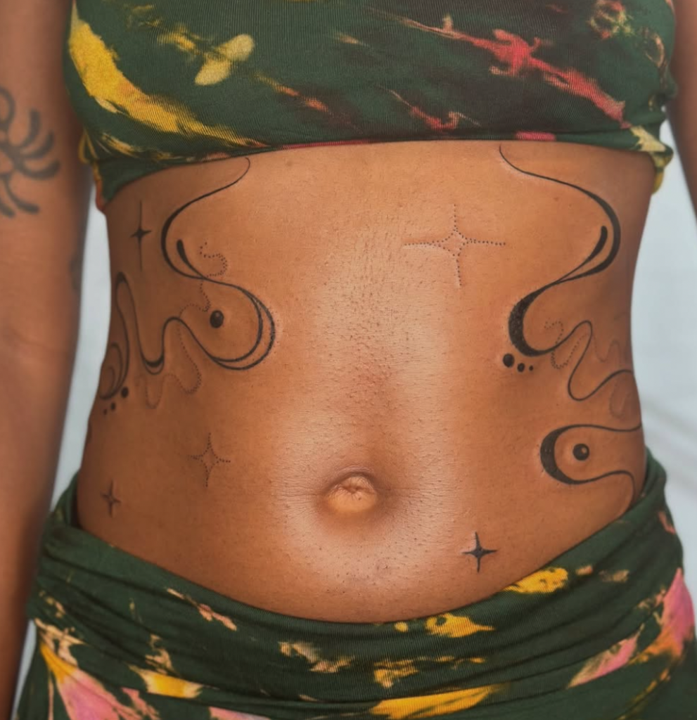 fine line tattoo by Gold Thiefff at The Sunroom LA, Santa Monica CA