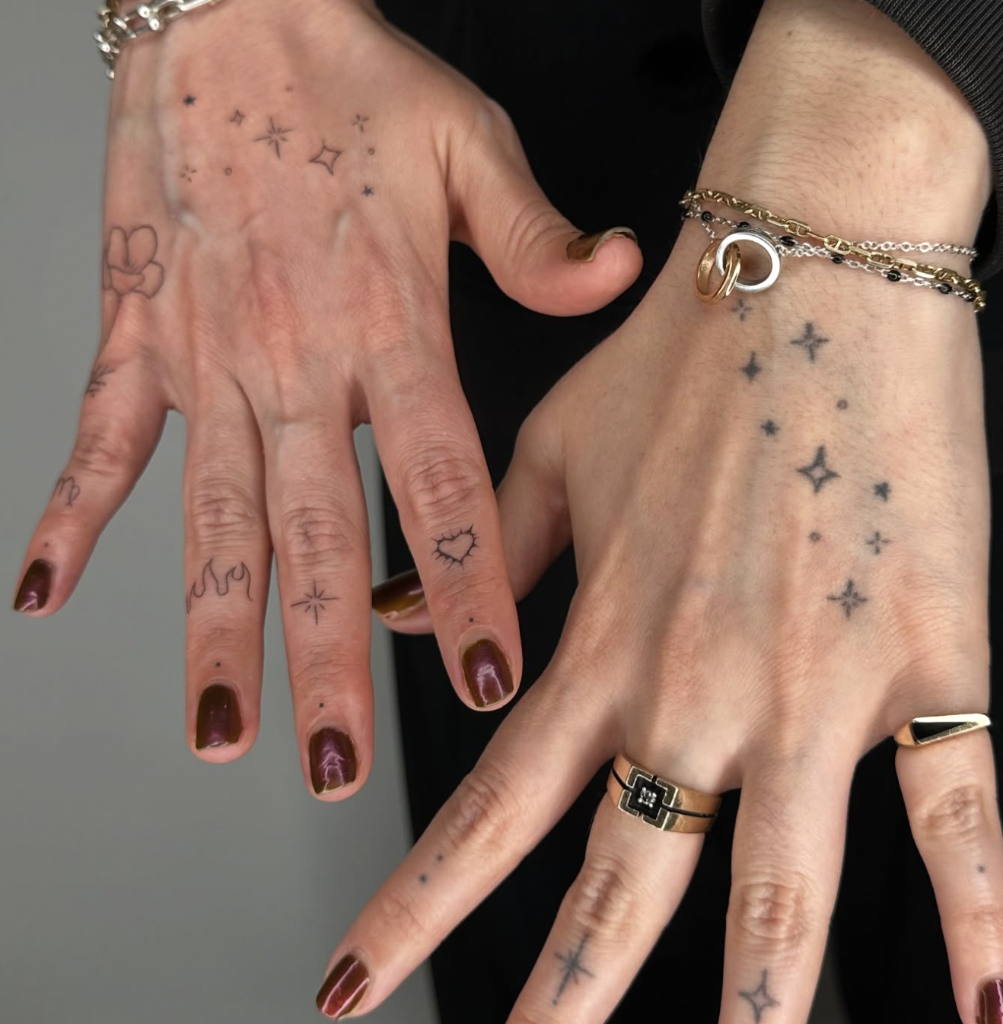 fine line tattoo by pokingyou.softly at The Sunroom LA, Santa Monica CA