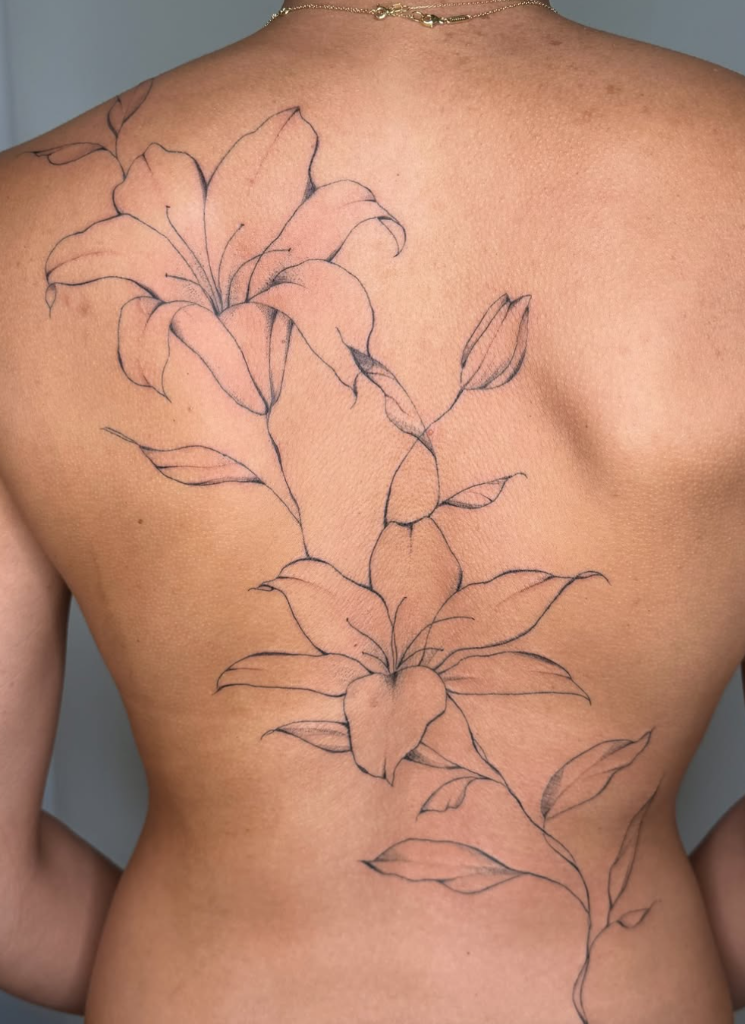 fine line tattoo by pokingyou.softly at The Sunroom LA, Santa Monica CA