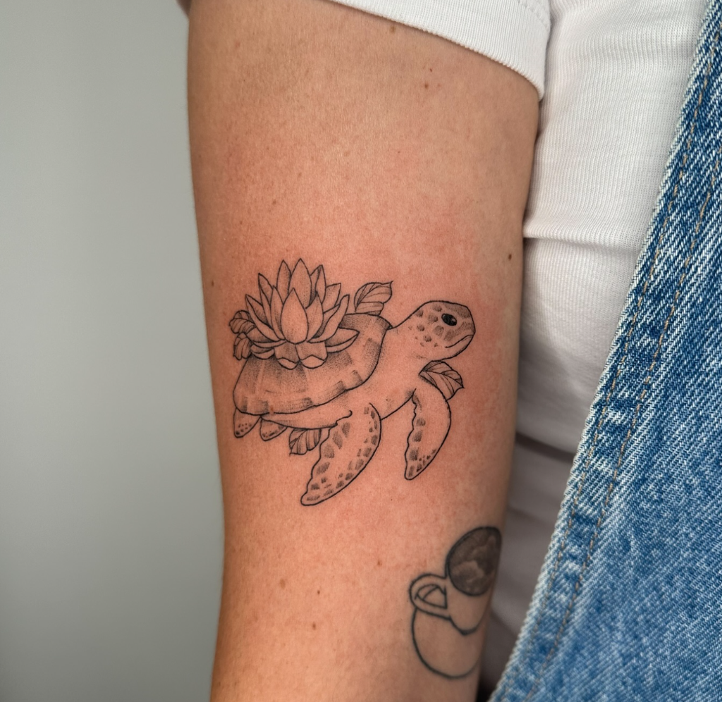 fine line tattoo by pokingyou.softly at The Sunroom LA, Santa Monica CA