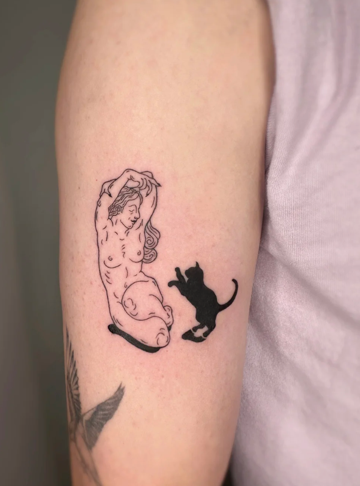 fine line tattoo by Arabella Vida at The Sunroom LA, Santa Monica CA