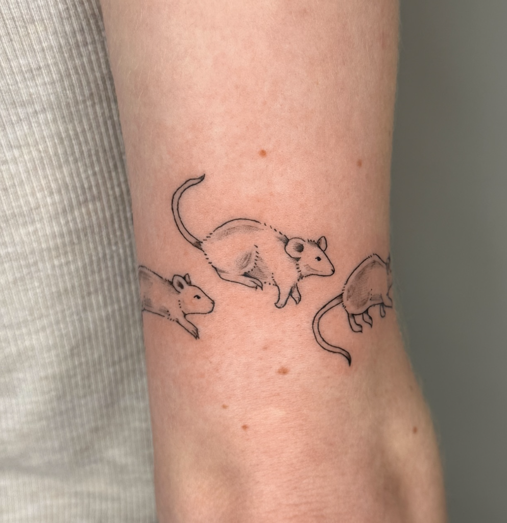 fine line tattoo by pokingyou.softly at The Sunroom LA, Santa Monica CA
