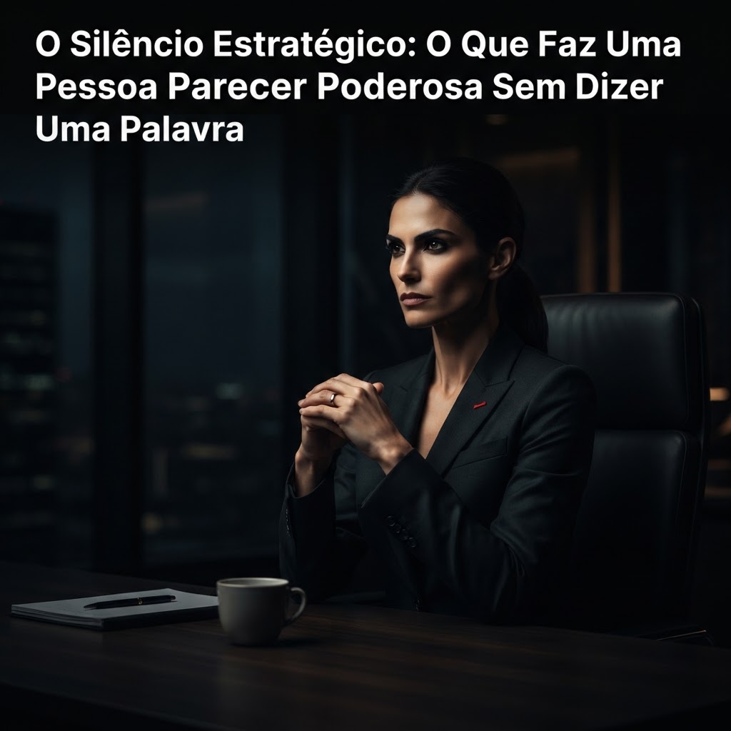 O Silêncio Estratégico: O Que Faz Uma Pessoa Parecer Poderosa Sem Dizer Uma Palavra