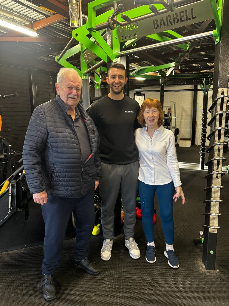 NeuroFit trainer with older adult clients in North Kerry
