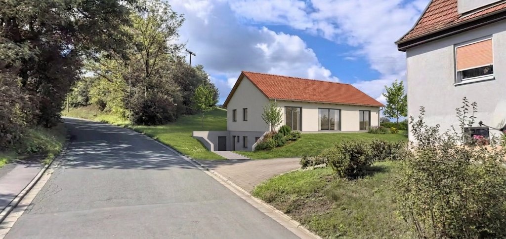 Bungalow am Hang – unterkellert