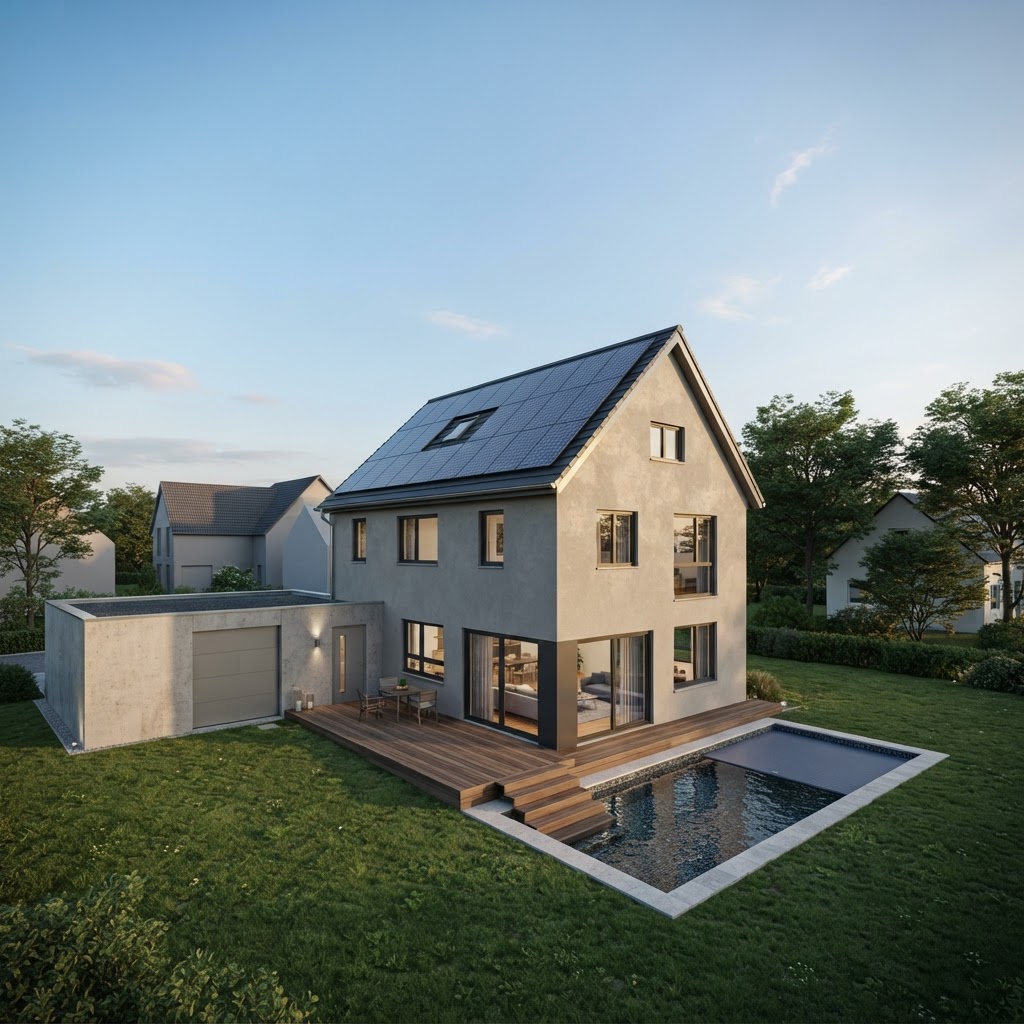 Einfamilienhaus – modern und schön gestaltet