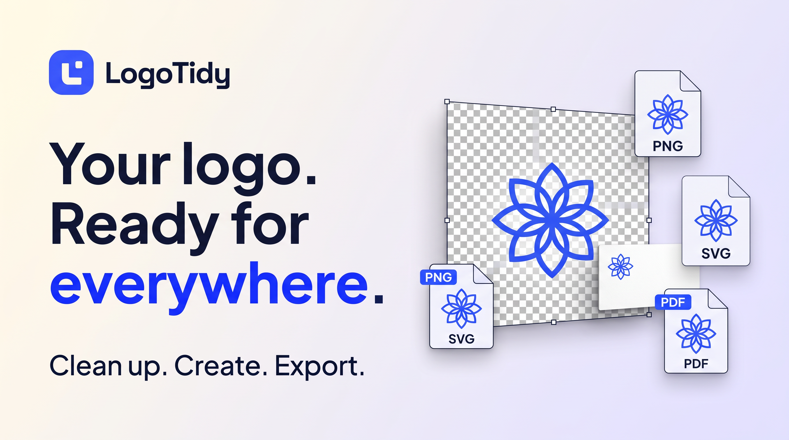 LogoTidy: Your logo, ready for everywhere.