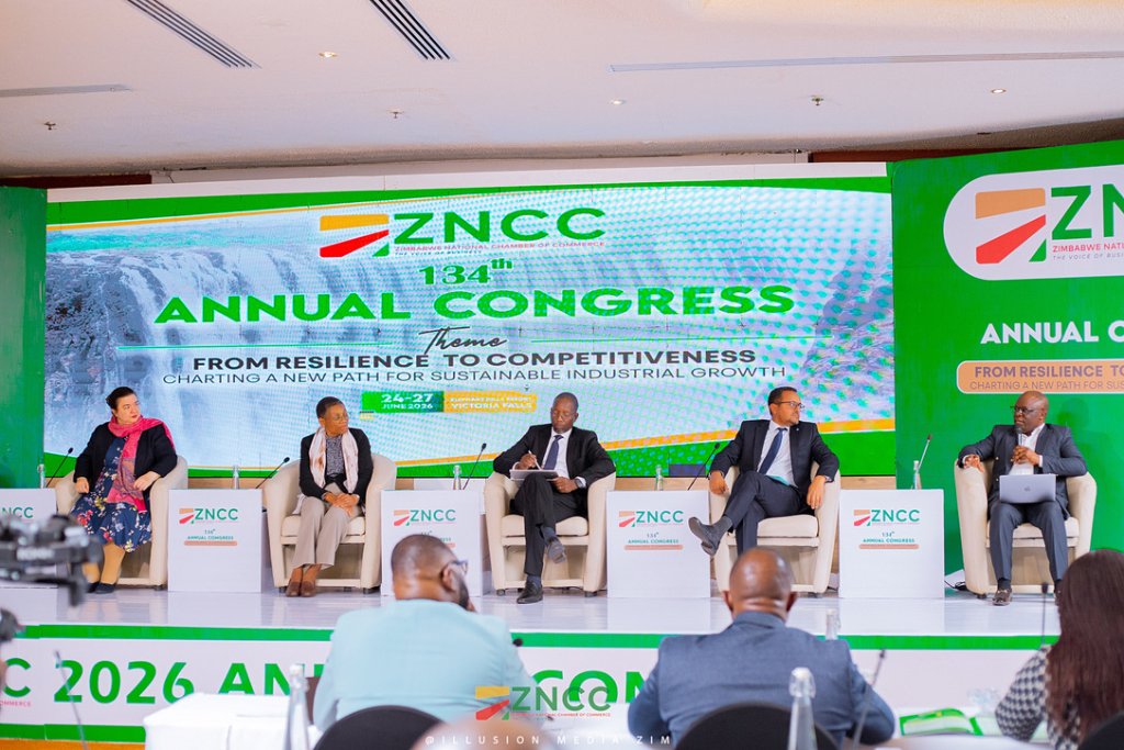 LCCI President Dr Albert Jeleni at the ZNCC Annual Congress in Victoria Falls