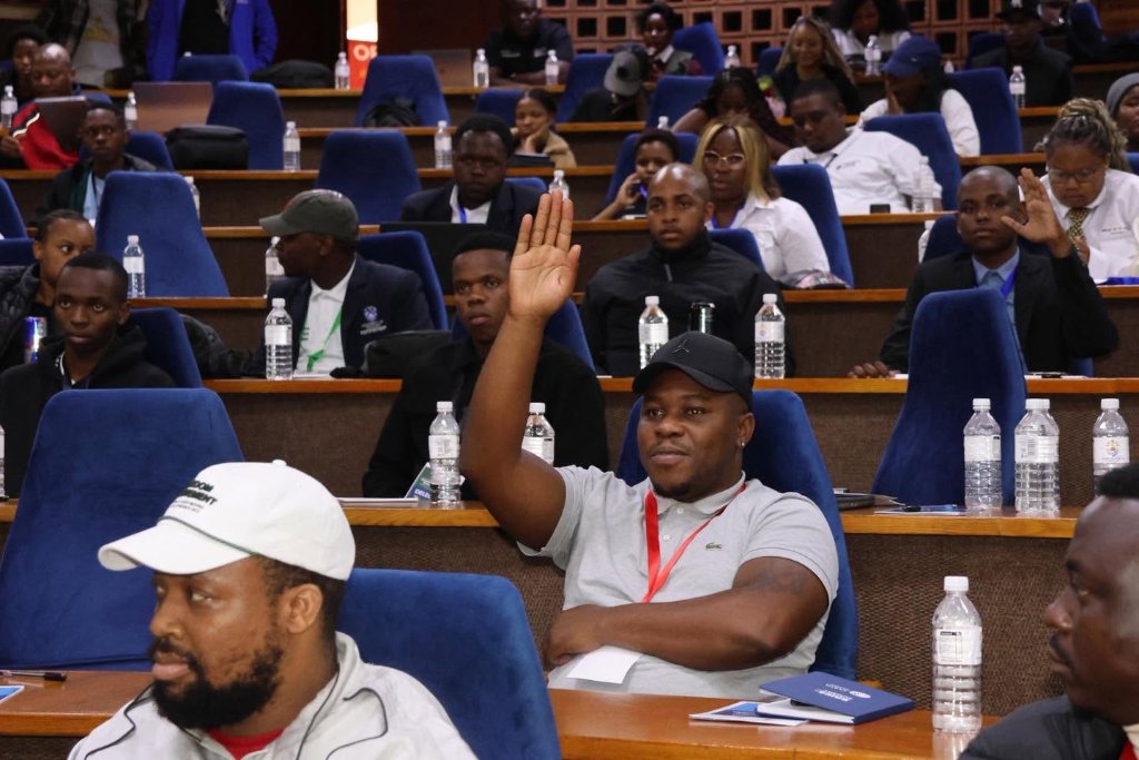 University representatives and organised-business leaders attending the SAUS Entrepreneurship Indaba