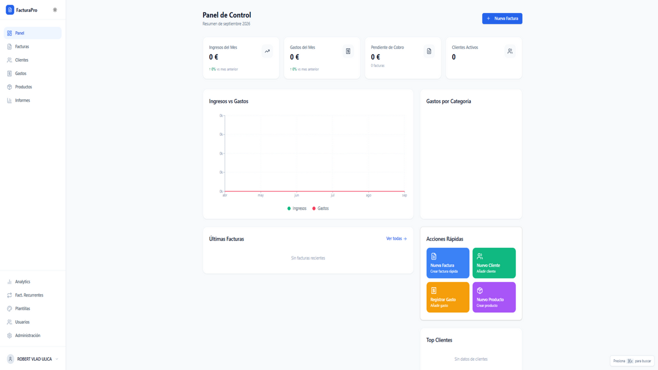 FacturaPro - Sistema de Facturación Empresarial template preview