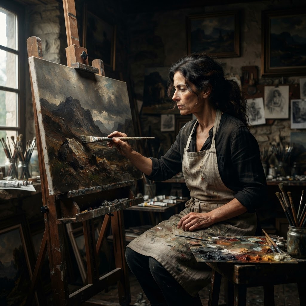 Estilo Pintura a Óleo Clássica