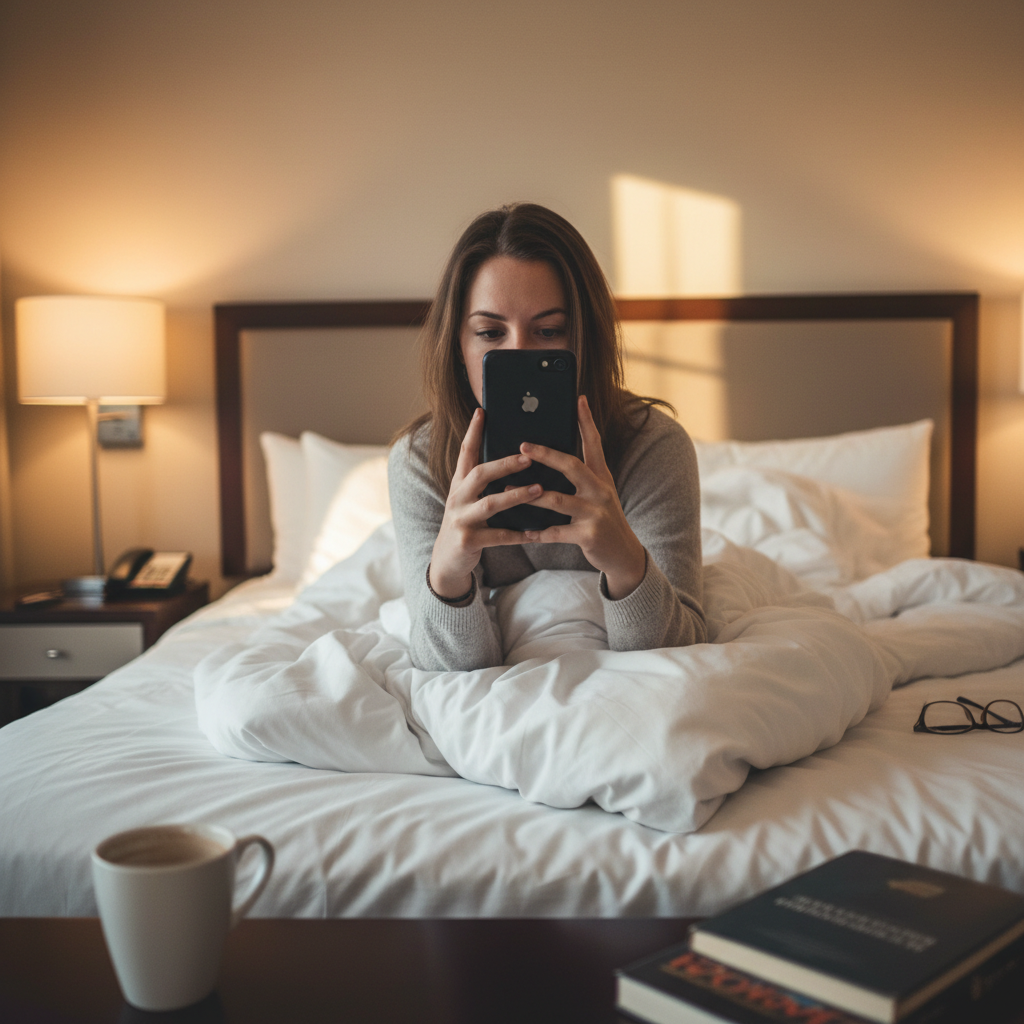 Selfie Íntima em Hotel