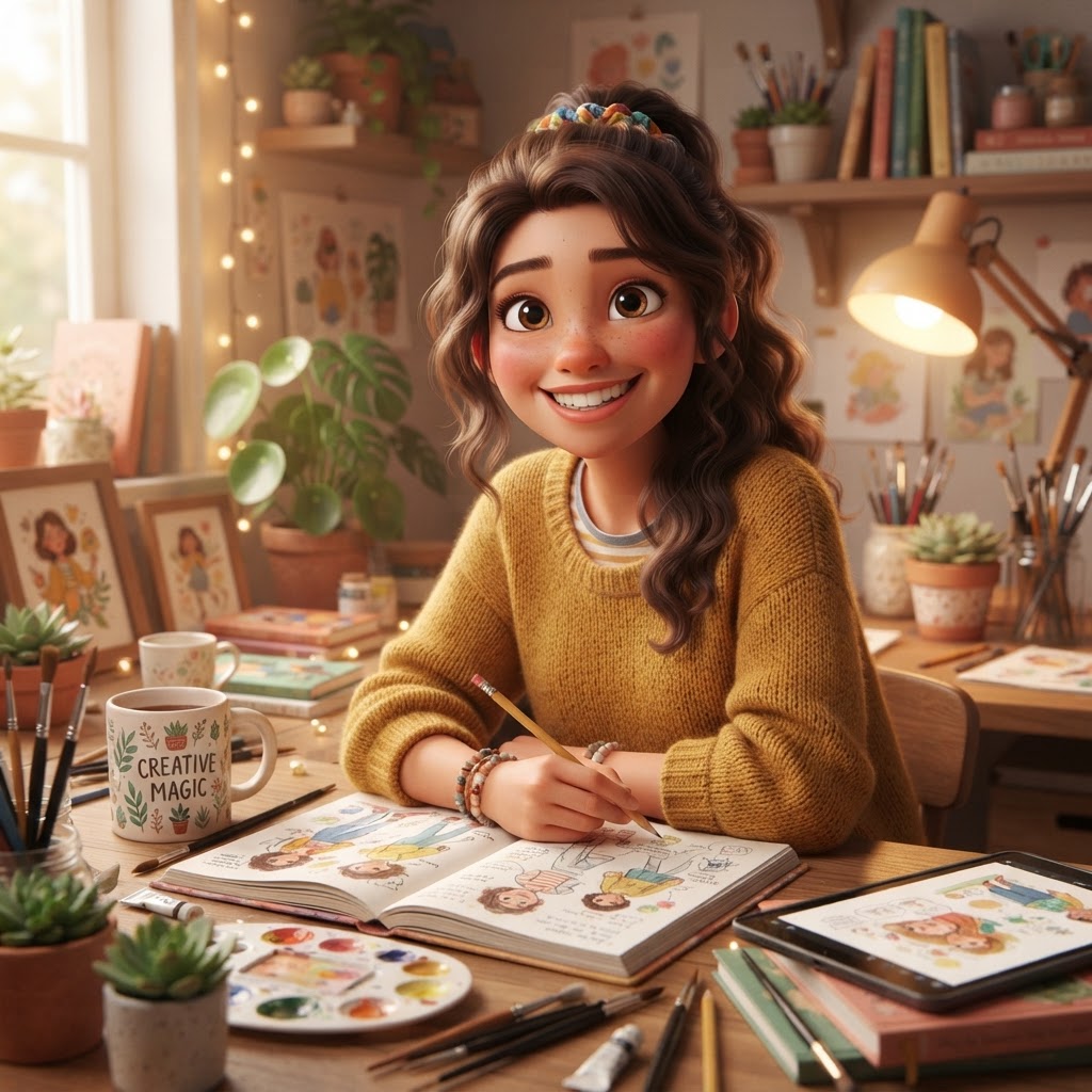 Personagem Estilo Pixar 3D