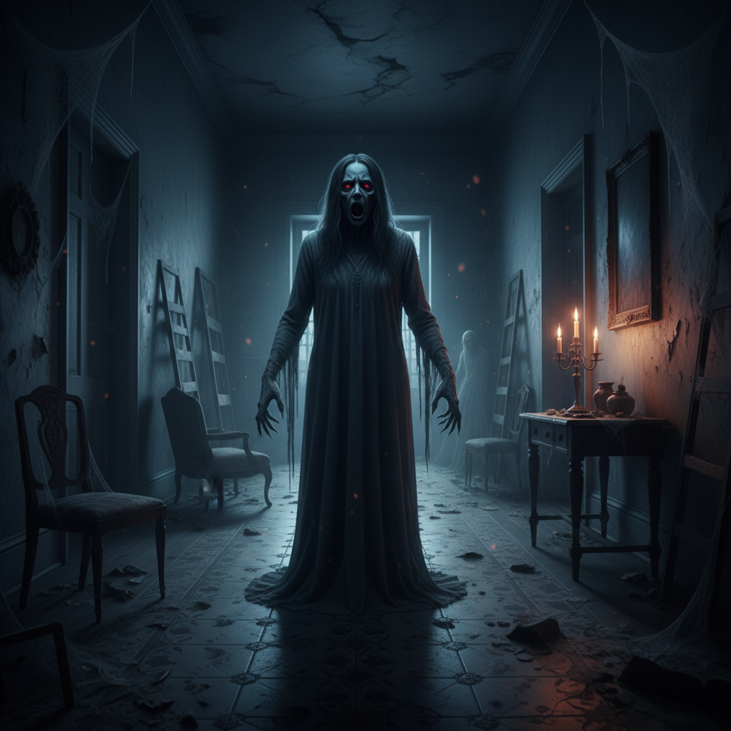 Cena de Filme de Terror