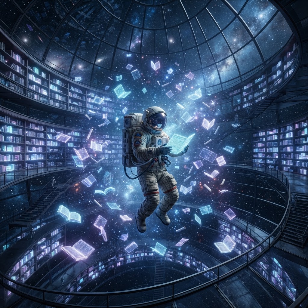 Biblioteca Espacial Futurista