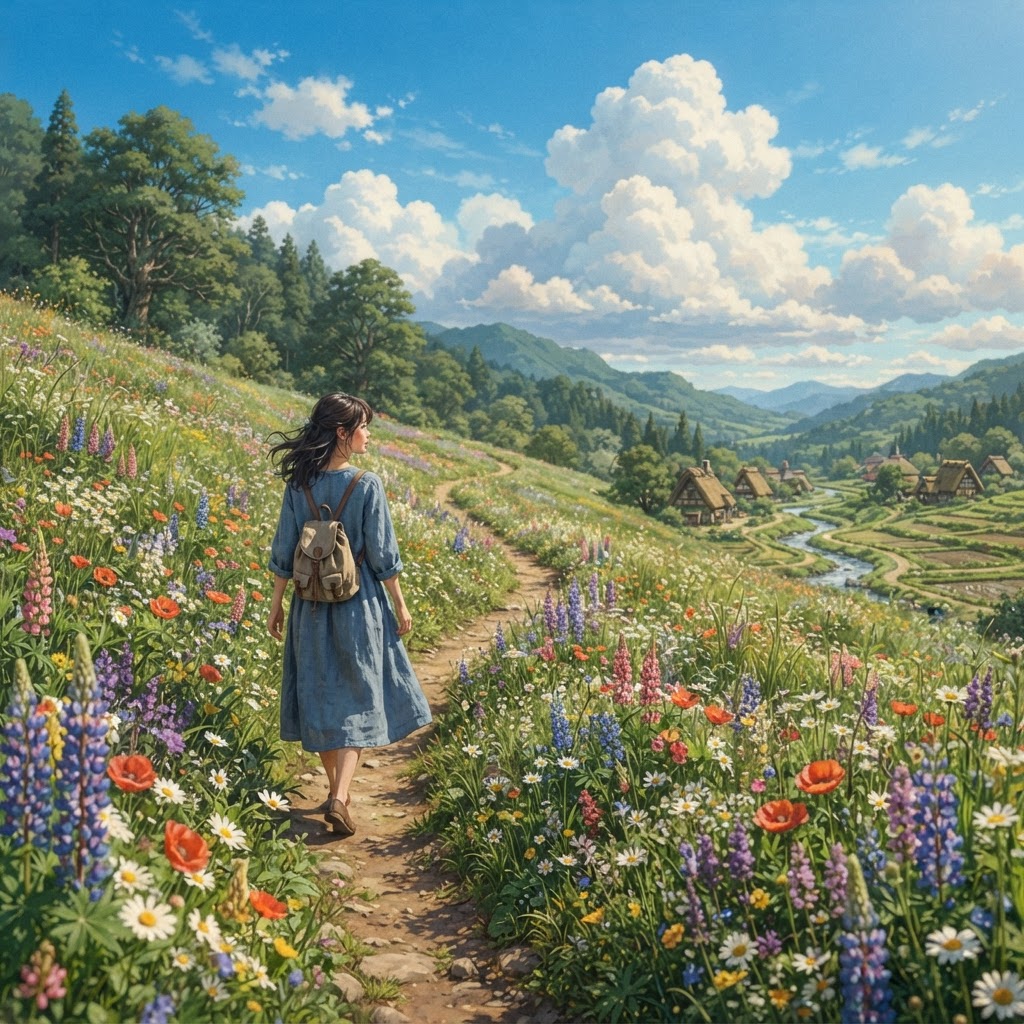 Cena Onírica Estilo Ghibli